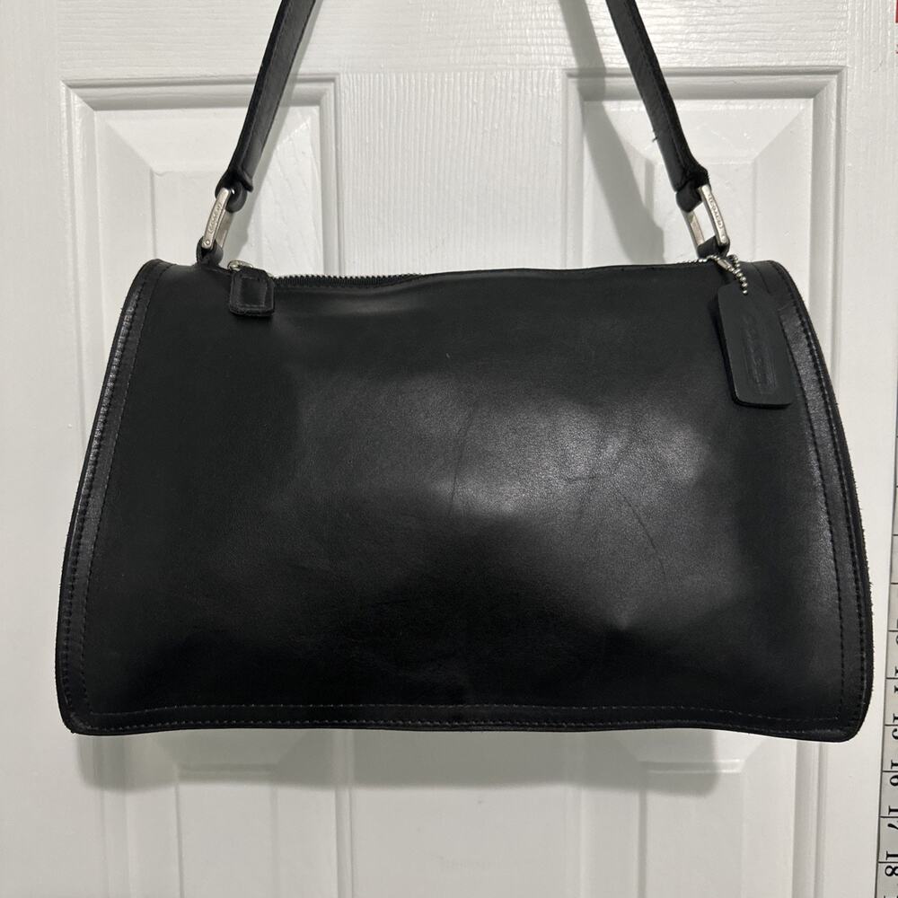 Vintage 1998 Coach Monterey Shoulder Bag Handbag Leather Black - Picture 3 of 12